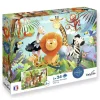 Set dos puzzles Animales salvajes 24 piezas Calypto
