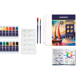 Set pintura gouache 16 piezas Manley