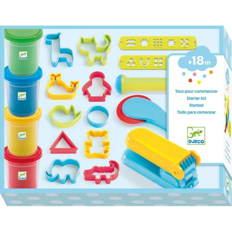 Set plastilina 4 colores con accesorios