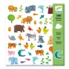 Sobre 160 pegatinas animales