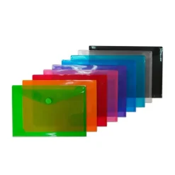 Sobre tamaño A4 con cierre velcro colores surtidos