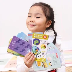 Tarjetas en inglés Peek a Boo Riddles for ages 4