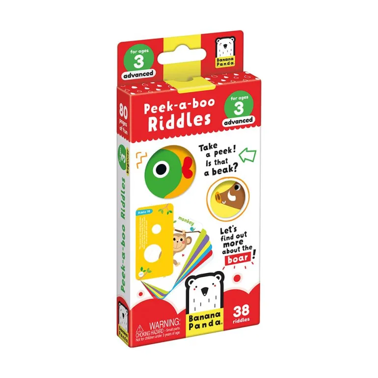 Tarjetas en inglés Peek a Boo Riddles advanced
